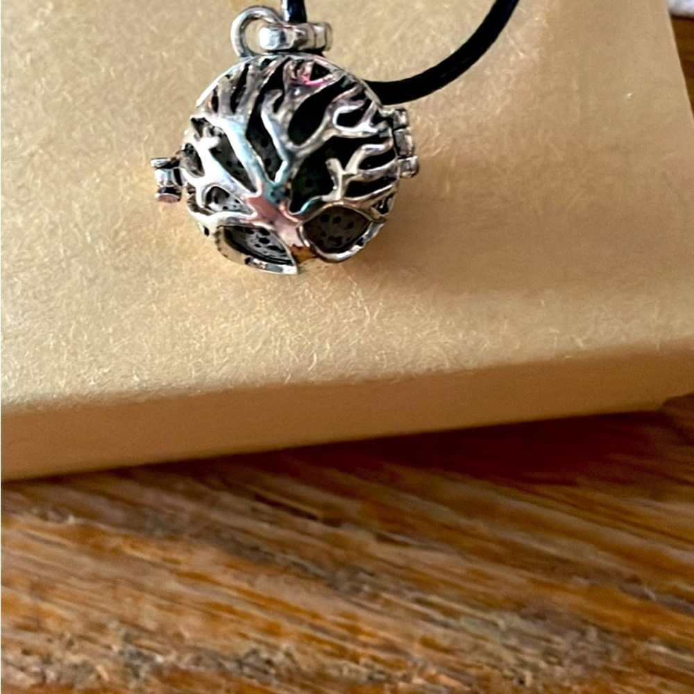 Tree of life essential oil necklace